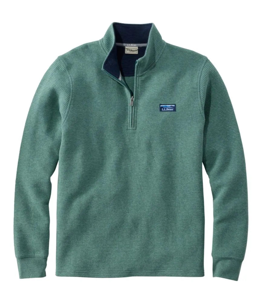 Men's Lakewashed Double-Knit Quarter-Zip Pullover