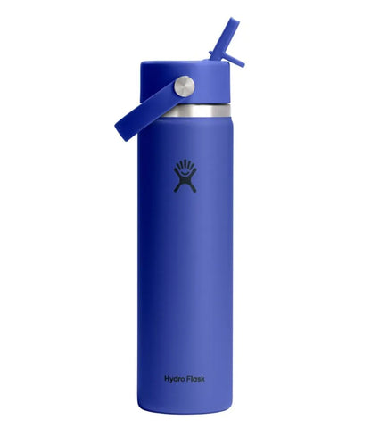 Hydro Flask Wide Mouth Water Bottle with Flex Straw Cap, 24 oz.