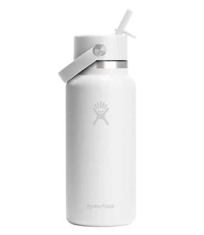 Hydro Flask Wide Mouth Water Bottle with Flex Straw Cap, 32 oz.