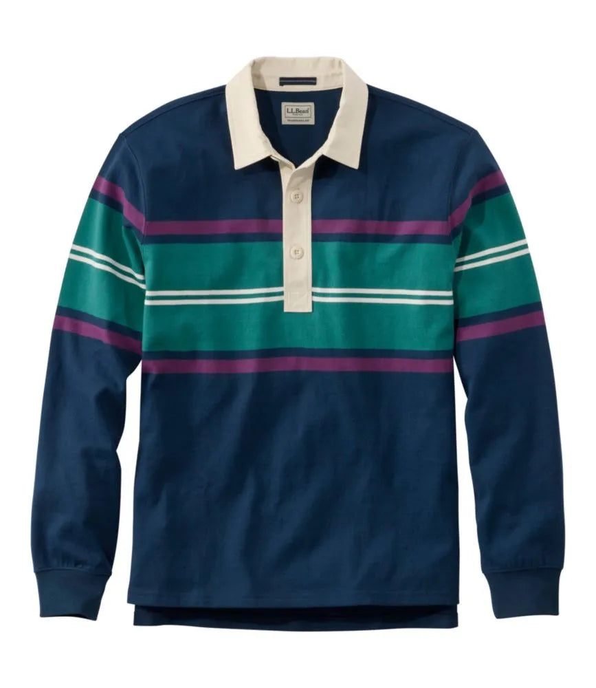 Men's Bean's Vintage Soft Rugby, Chest Stripe