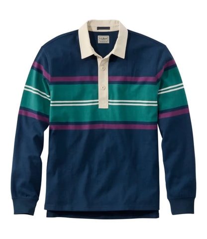 Men's Bean's Vintage Soft Rugby, Chest Stripe