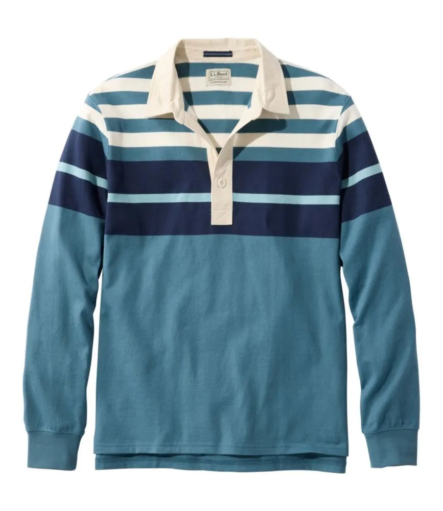 Men's Bean's Vintage Soft Rugby, Chest Stripe