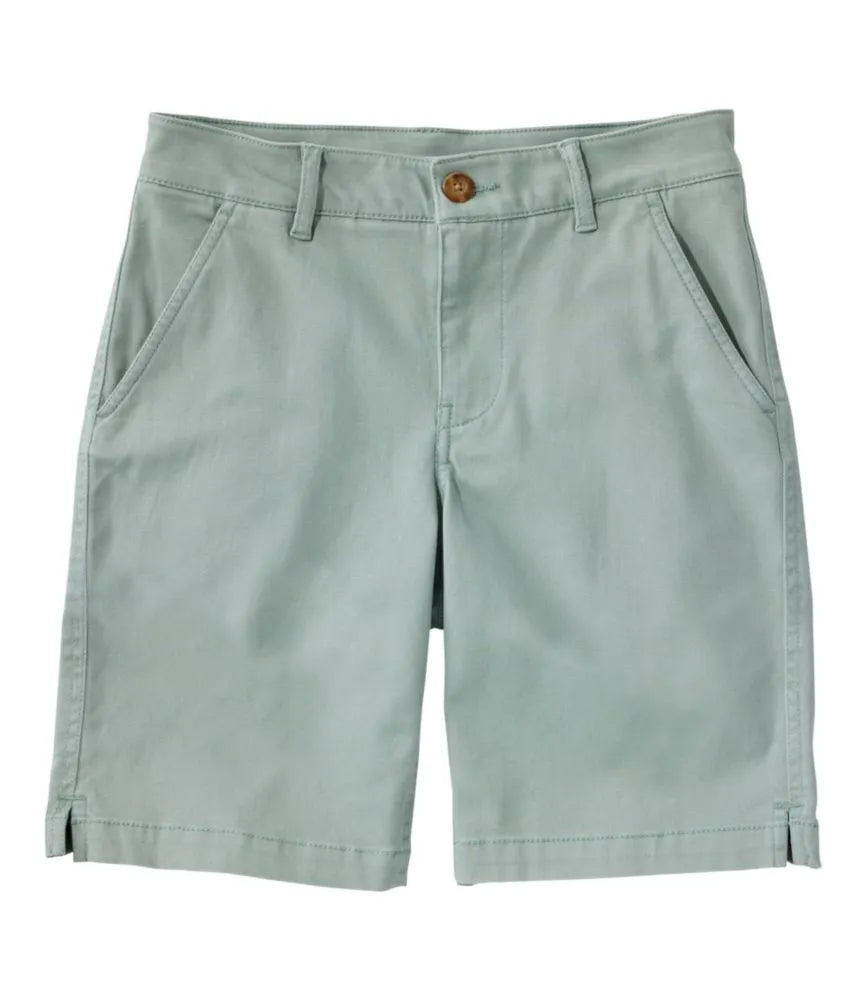 Women's Comfort Stretch Shorts, Chino Bermudas 9"