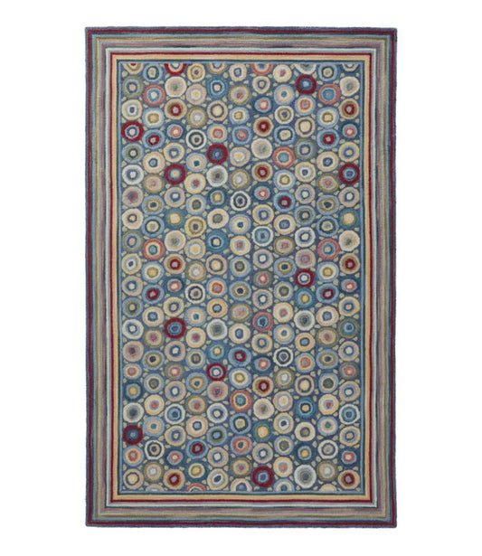 Bean's Wool Hooked Rug, Coins