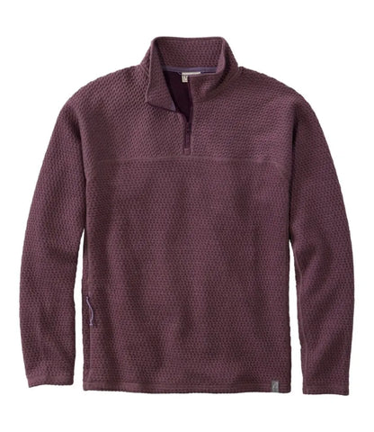 Men's Ridgeknit Pullover, Quarter-Zip