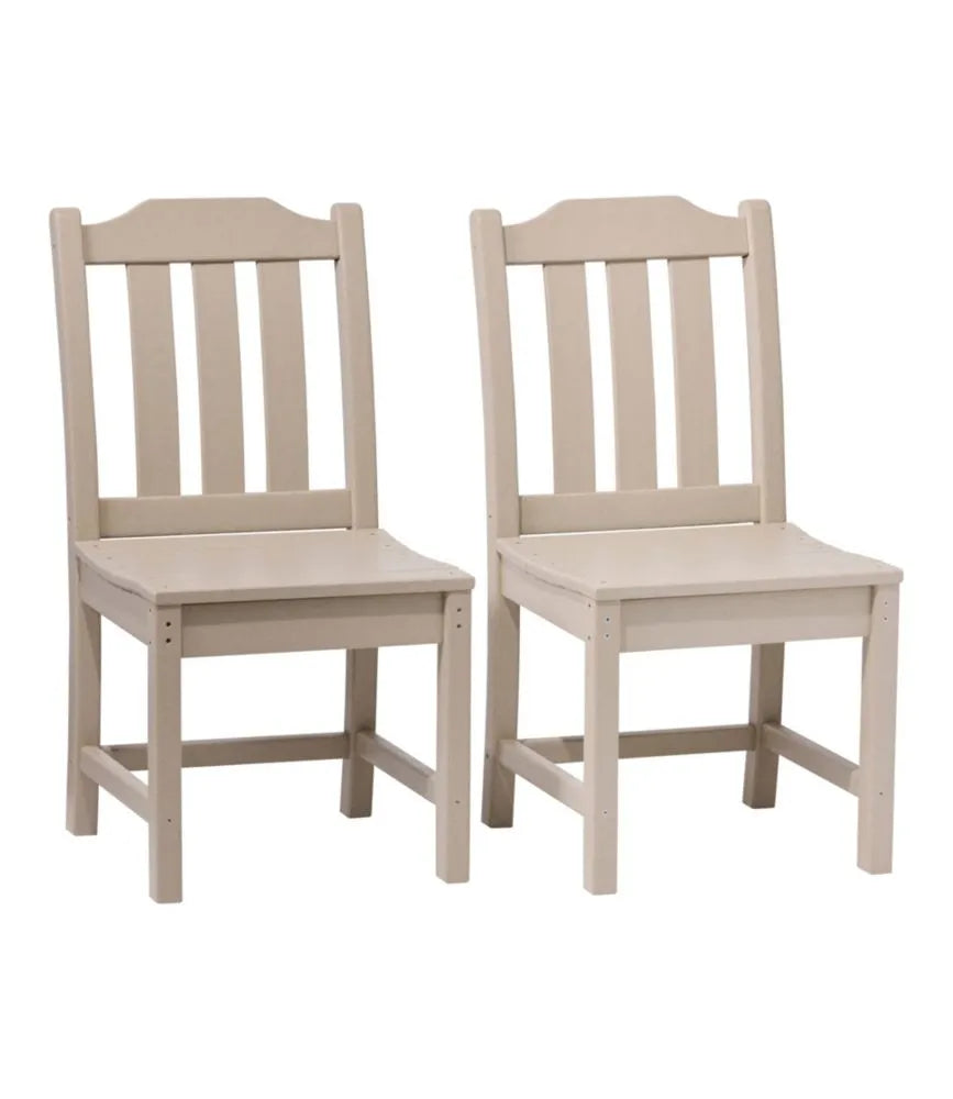 All-Weather Armless Chair, Set of Two