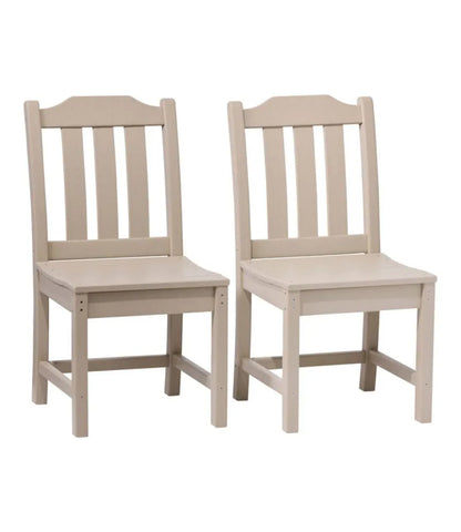 All-Weather Armless Chair, Set of Two