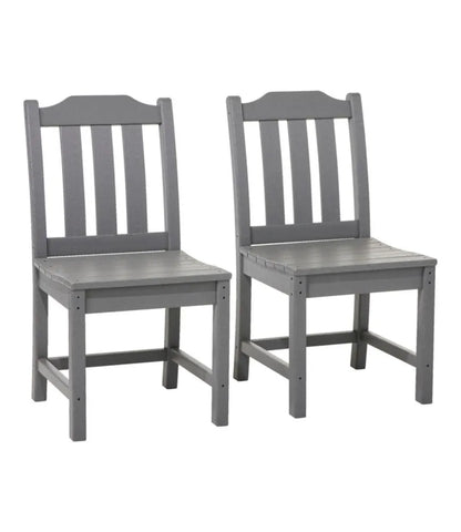 All-Weather Armless Chair, Set of Two