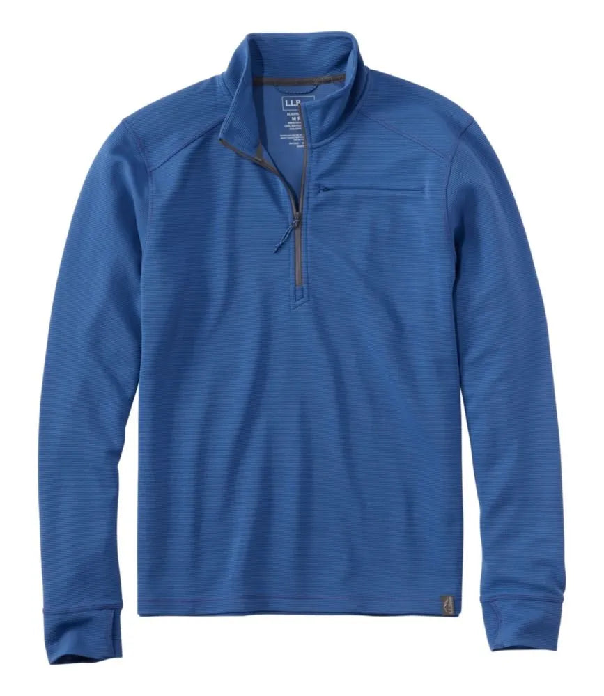 Men's VentureStretch Ottoman-Rib Pullover, Quarter-Zip