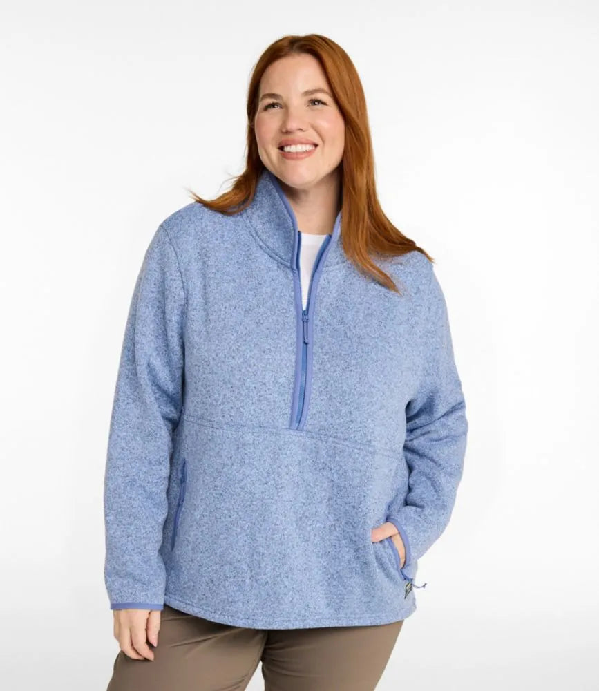 Women's L.L.Bean Sweater Fleece Half-Zip Pullover