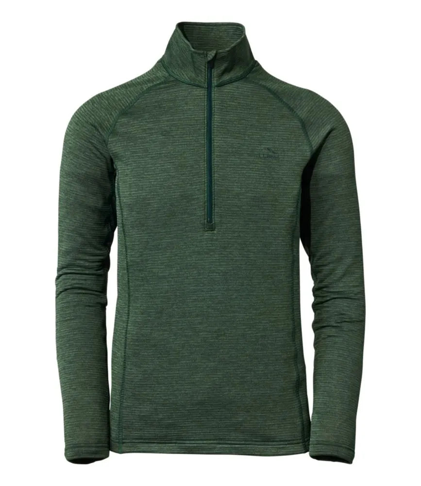 Men's L.L.Bean Midweight Base Layer Crew Top, 1/4 Zip