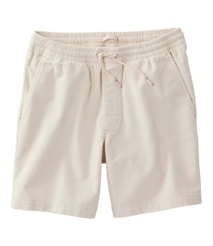 Men's Wide-Wale Cord Pull-On Shorts, 7"