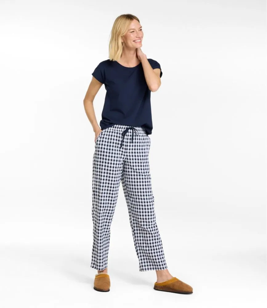 Women's Bean's Seacoast Seersucker Pajama Pant Set