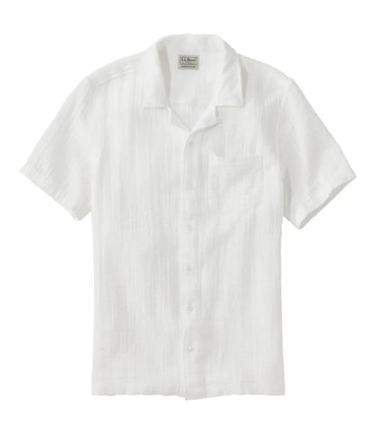 Men's Cloud Gauze Shirt, Short-Sleeve, Slightly Fitted Untucked Fit