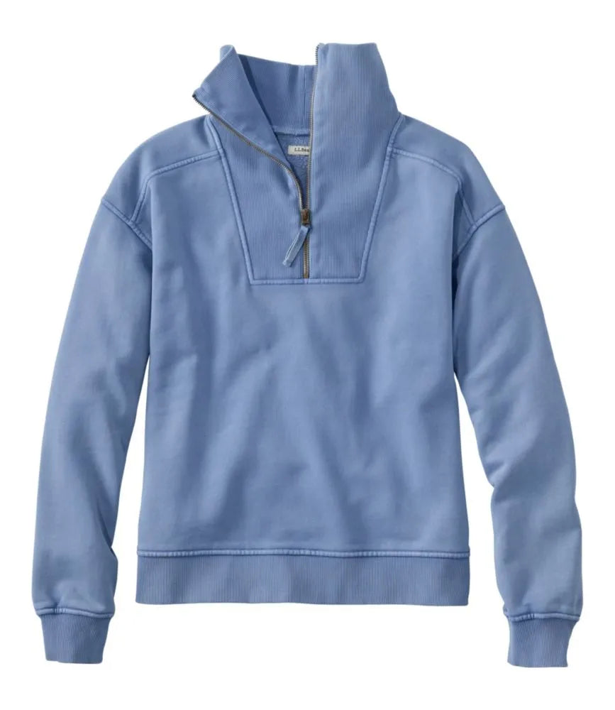 Women's Sunwashed Sweats, Quarter-Zip