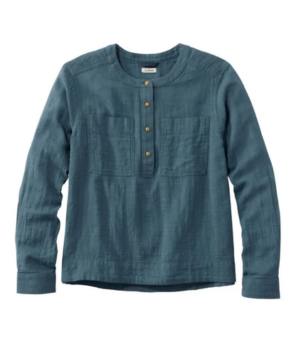 Women's L.L.Bean Day Breeze Shirt, Long-Sleeve Collarless