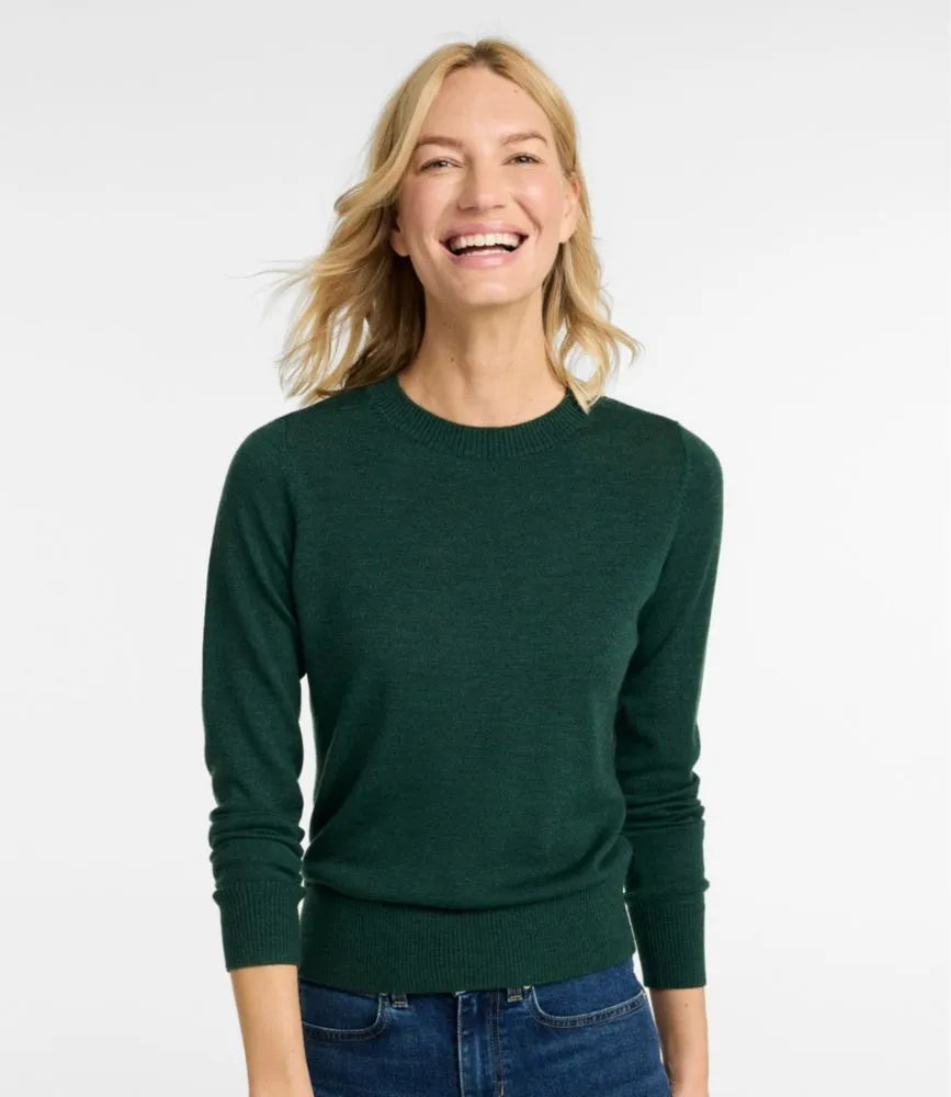 Women's Essential Merino Wool Sweater, Crewneck