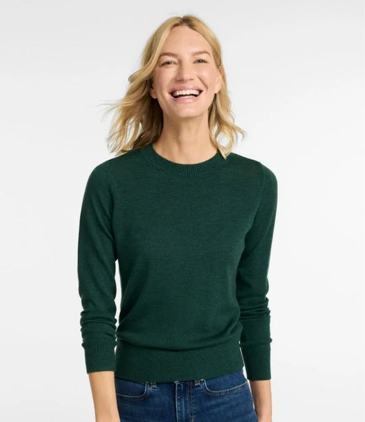 Women's Essential Merino Wool Sweater, Crewneck