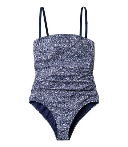 Women's Coastal Essentials Swimwear, Bandeau Tanksuit Print