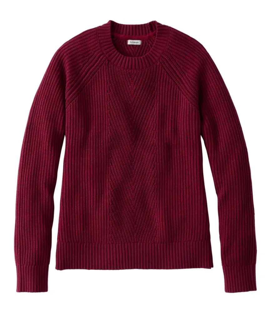 Women's Mariner Shaker Sweater, Crewneck