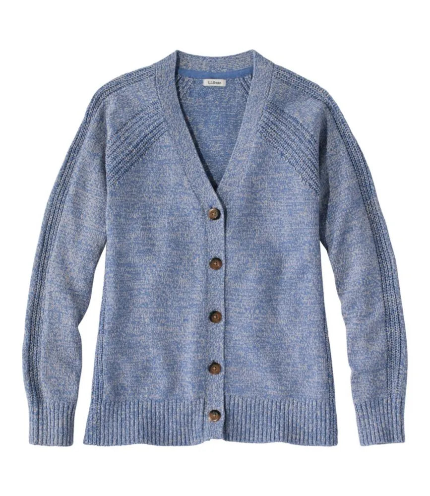 Women's Mariner Shaker Sweater, V-Neck Cardigan