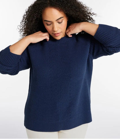 Women's Mariner Shaker Sweater, Crewneck