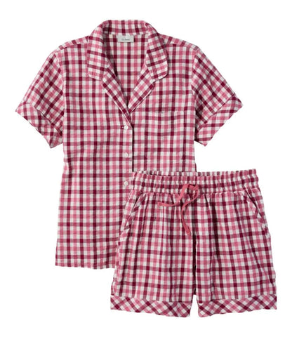 Women's Bean's Seacoast Seersucker Short Set