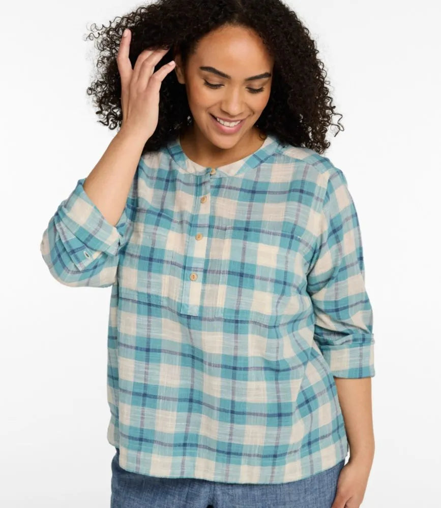 Women's L.L.Bean Day Breeze Shirt, Long-Sleeve Collarless