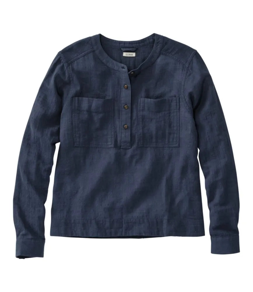 Women's L.L.Bean Day Breeze Shirt, Long-Sleeve Collarless