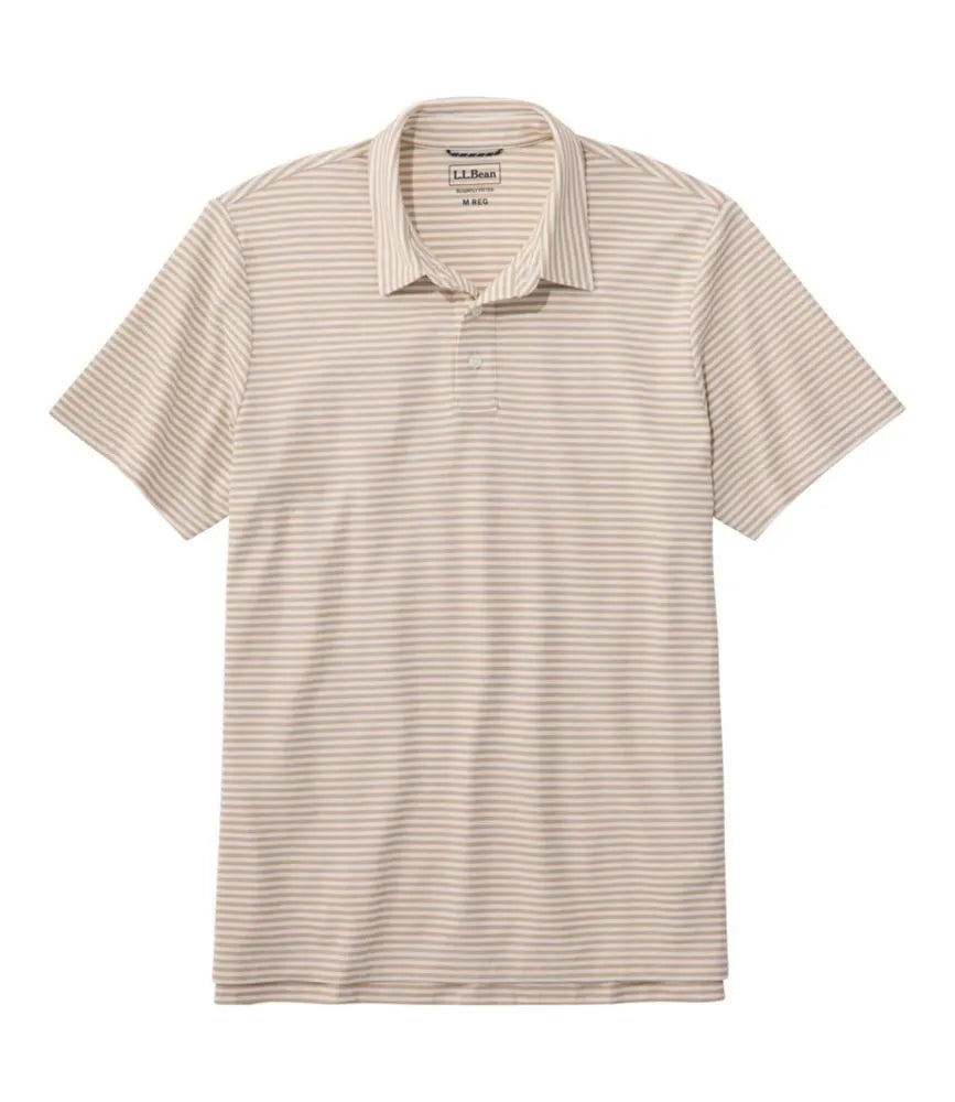 Men's Comfort Stretch Performance® Polo, Short-Sleeve, Slightly Fitted, Stripe
