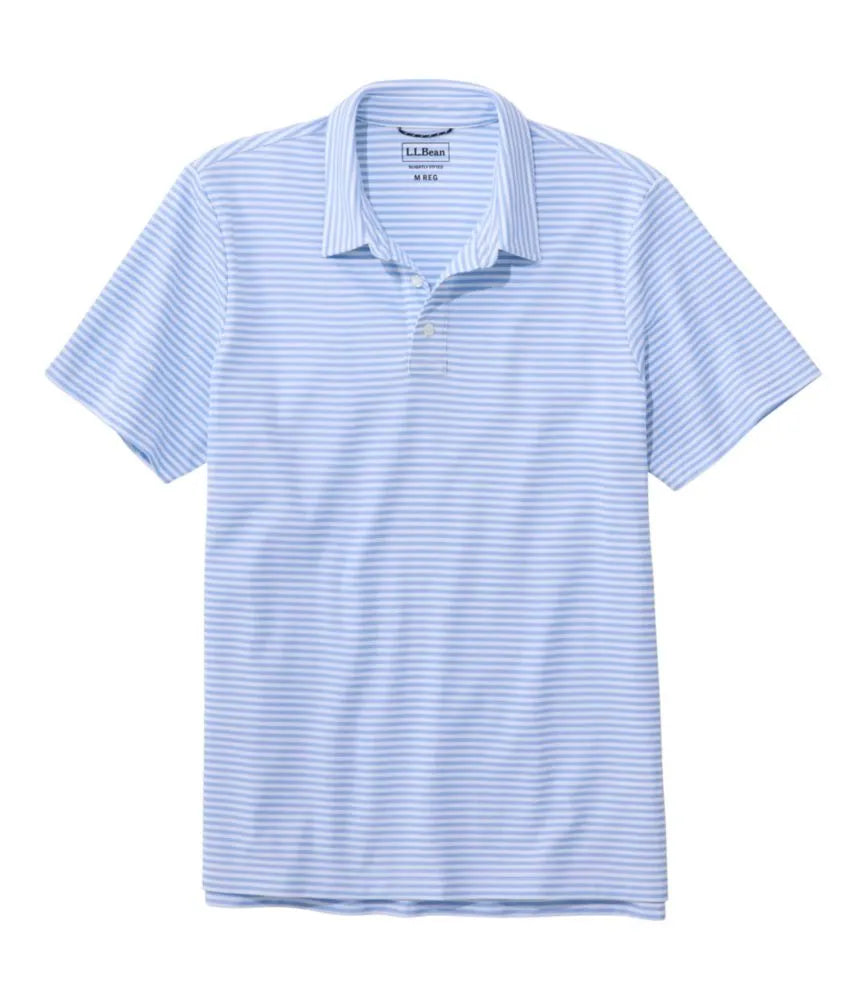 Men's Comfort Stretch Performance® Polo, Short-Sleeve, Slightly Fitted, Stripe