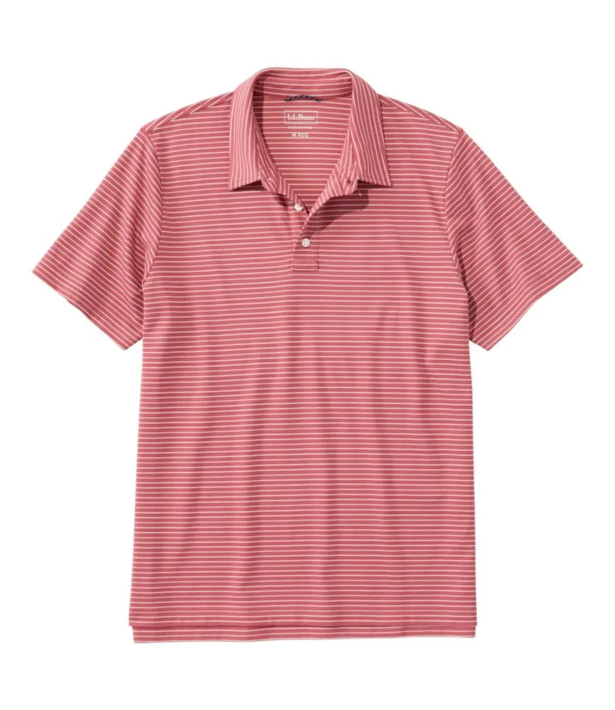 Men's Comfort Stretch Performance® Polo, Short-Sleeve, Slightly Fitted, Stripe