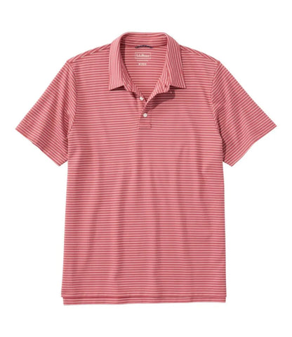 Men's Comfort Stretch Performance® Polo, Short-Sleeve, Slightly Fitted, Stripe