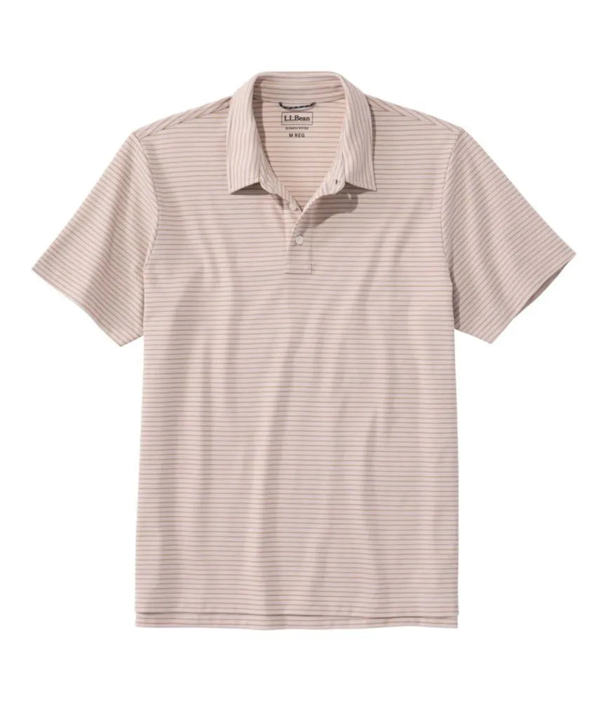 Men's Comfort Stretch Performance® Polo, Short-Sleeve, Slightly Fitted, Stripe