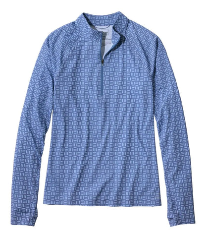 Women's Access Trail Pullover, Long-Sleeve Quarter-Zip Print