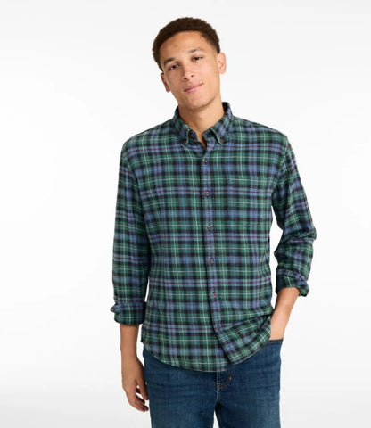 Men's Sunwashed Twill Shirt, Slightly Fitted Untucked Fit