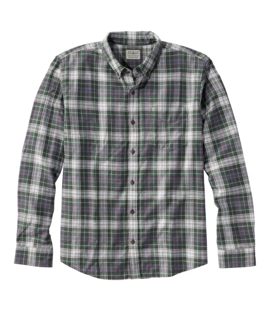 Men's Sunwashed Twill Shirt, Slightly Fitted Untucked Fit
