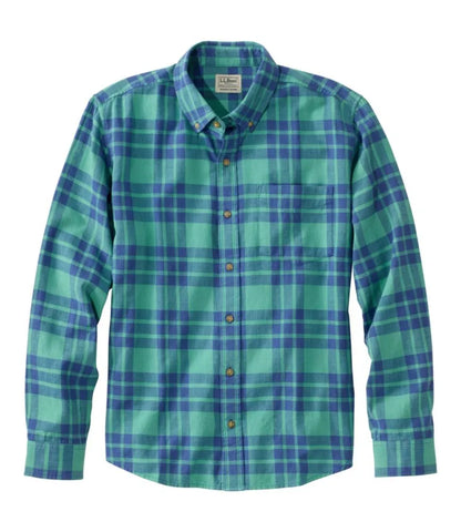 Men's Sunwashed Twill Shirt, Slightly Fitted Untucked Fit