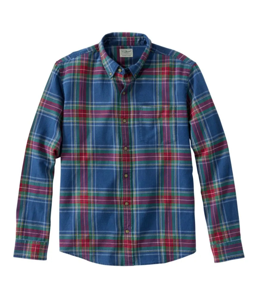 Men's Sunwashed Twill Shirt, Slightly Fitted Untucked Fit