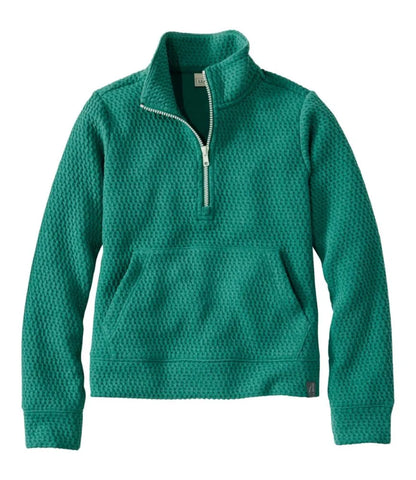 Kids' Ridgeknit Pullover, Glow-in-the-Dark Quarter-Zip