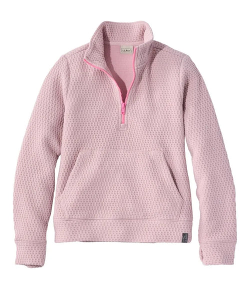 Kids' Ridgeknit Pullover, Glow-in-the-Dark Quarter-Zip