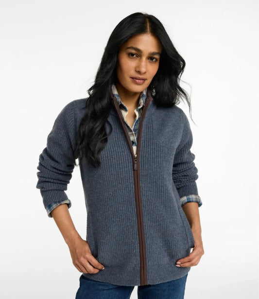 Women's Waterfowl Sweater, Full-Zip
