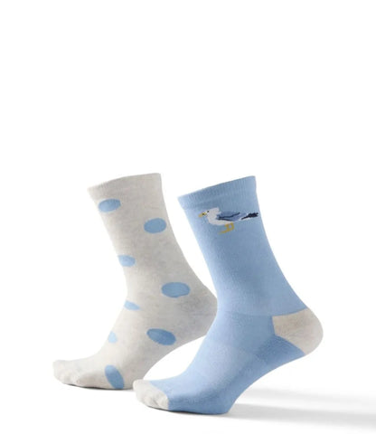 Adults' Wicked Soft Cotton Socks, Novelty 2-Pack