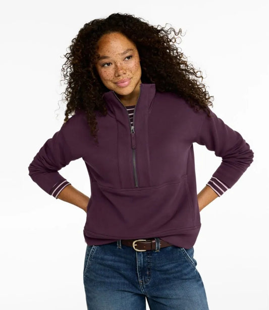 Women's L.L.Bean CloudSoft Top, Half-Zip Pullover