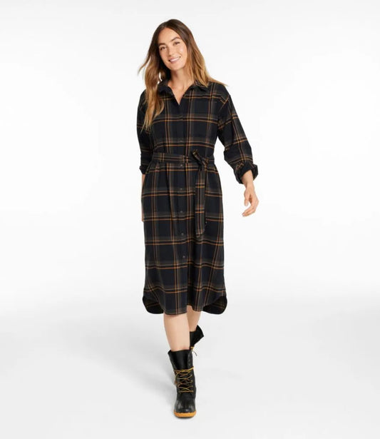 Women's Signature Camp Flannel Midi Dress