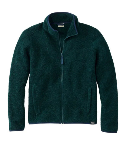 Men's All Season Wool Fleece Full-Zip Sweater