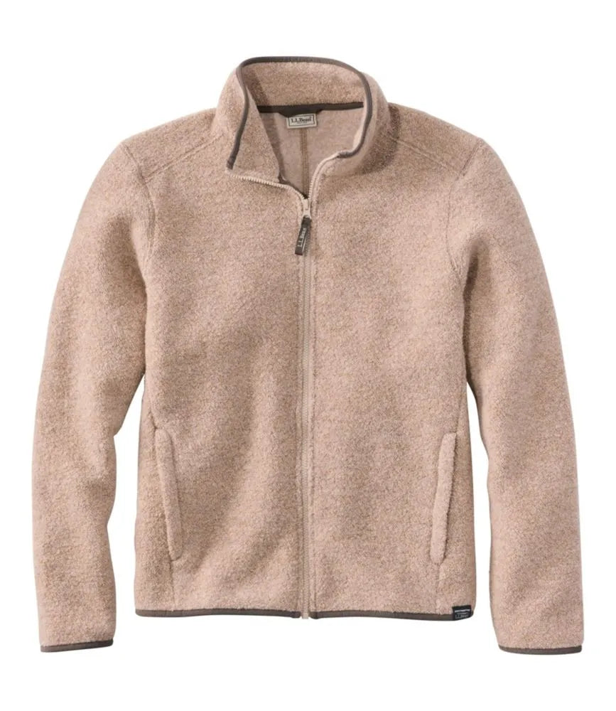 Men's All Season Wool Fleece Full-Zip Sweater