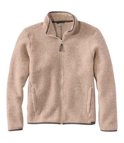 Men's All Season Wool Fleece Full-Zip Sweater