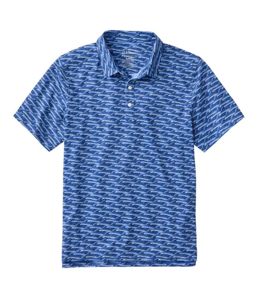 Men's Comfort Stretch Performance® Party Polo, Slightly Fitted, Short-Sleeve, Print