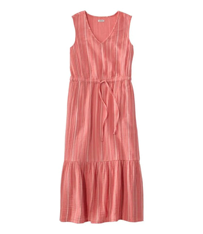 Women's Cloud Gauze Midi Dress, Stripe
